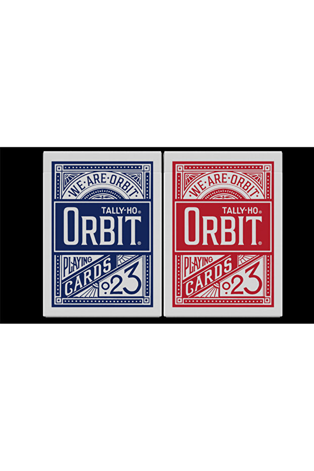 Orbit Circle Back Red Playing Cards - 1