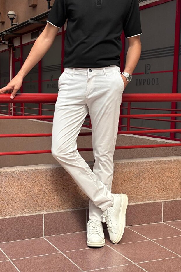 Men'S, Standard-Fit, Cotton, Stretch, Woven Fabric, Chino Pants 25Inp121