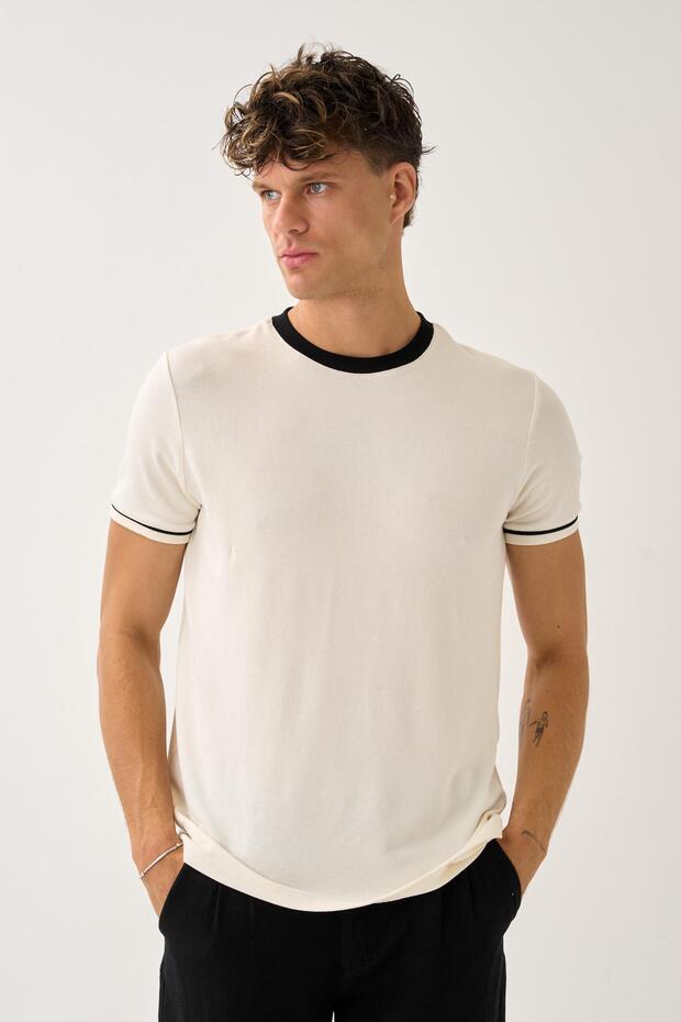 Regular Fit Collar Detailed T-Shirt