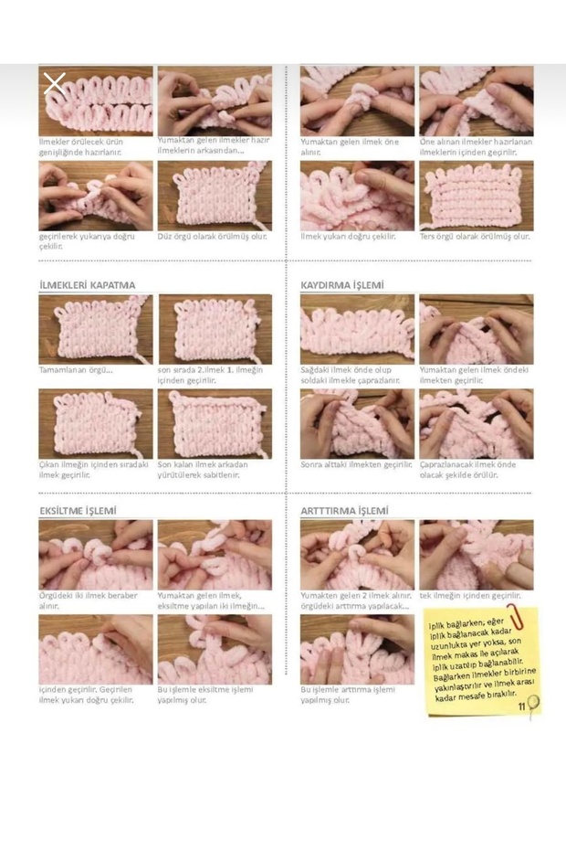 Alize pufy ( 5 adet ) el örgü İpliği 5 Li paket 185 pembe 10.Gr 9mt parmak örgü lpi puffy - 4