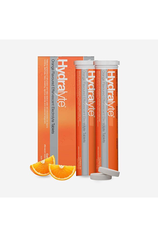 أقراص إلكتروليت فوارة - برتقالي (40 قرصًا) - 2