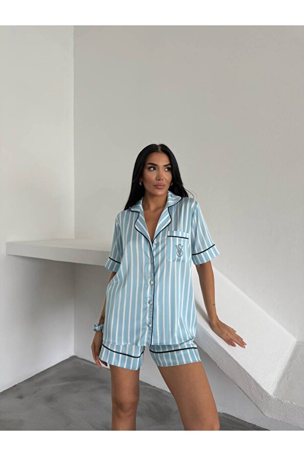Şortlu Pijama Takımı - 3