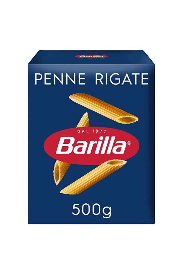 Penne Rigate Pasta 500 gClassic Tube Shaped Durum Wheat Pasta for Everyday Italian Cooking