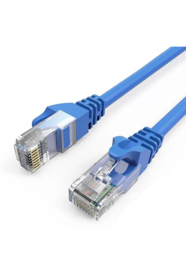 Ethernet Network Lan Cable, RJ45 Connector, 2Meter Blue