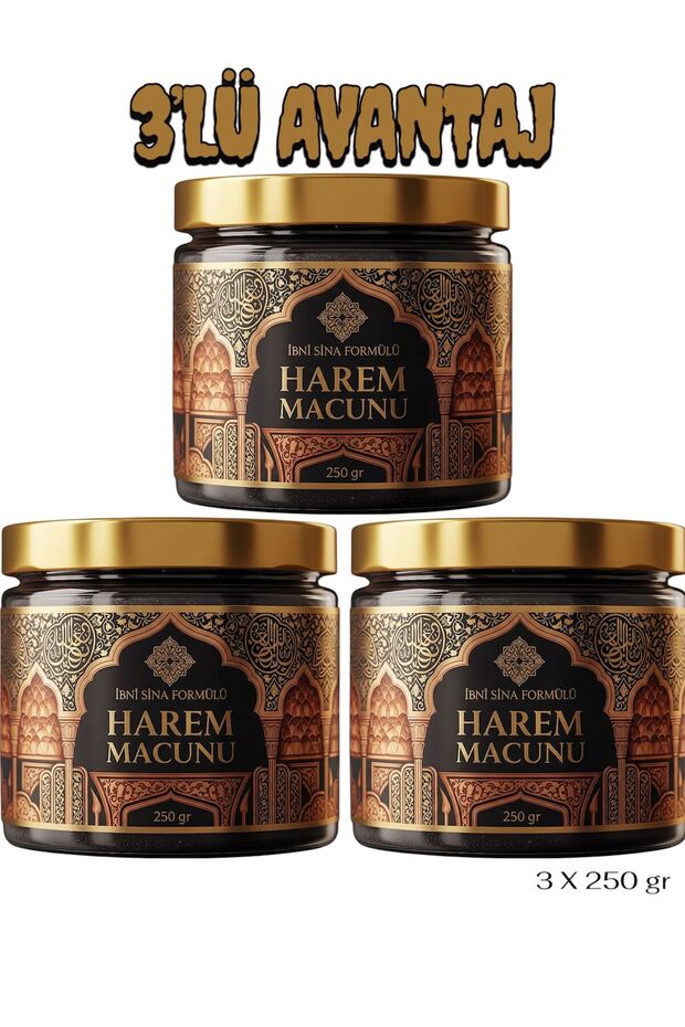 İbn-i Sina 3X250 gr (H.A.R.E.M.) Ballı Karışık Bitkisel Pekmez Macun - 1