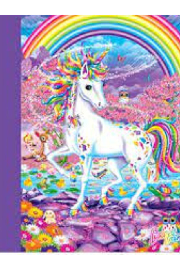 Lisa Frank Sparkle Glitter Composition Notebook – 100 Sheets, Wide Ruled, Assorted Designs