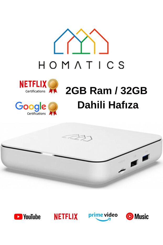 Box R 4k Lisanslı Android Tv Box 2gb 32gb Ram - 1