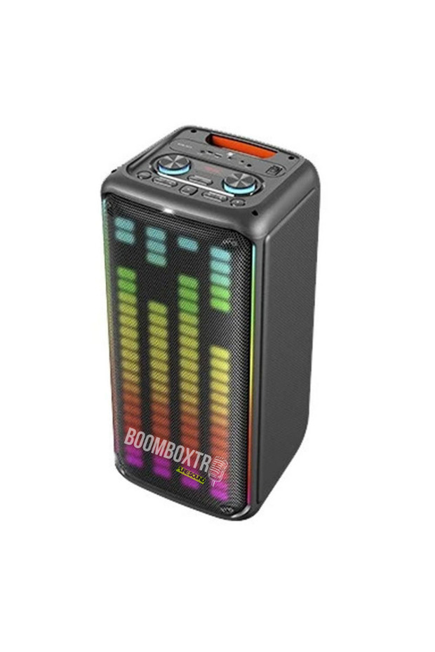 KTS 1911 Taşınabilir Bluetooth Parti Hoparlörü | 60W RMS | 2x8” Woofer + Tweeter | RGB | Mikrofonlu - 5