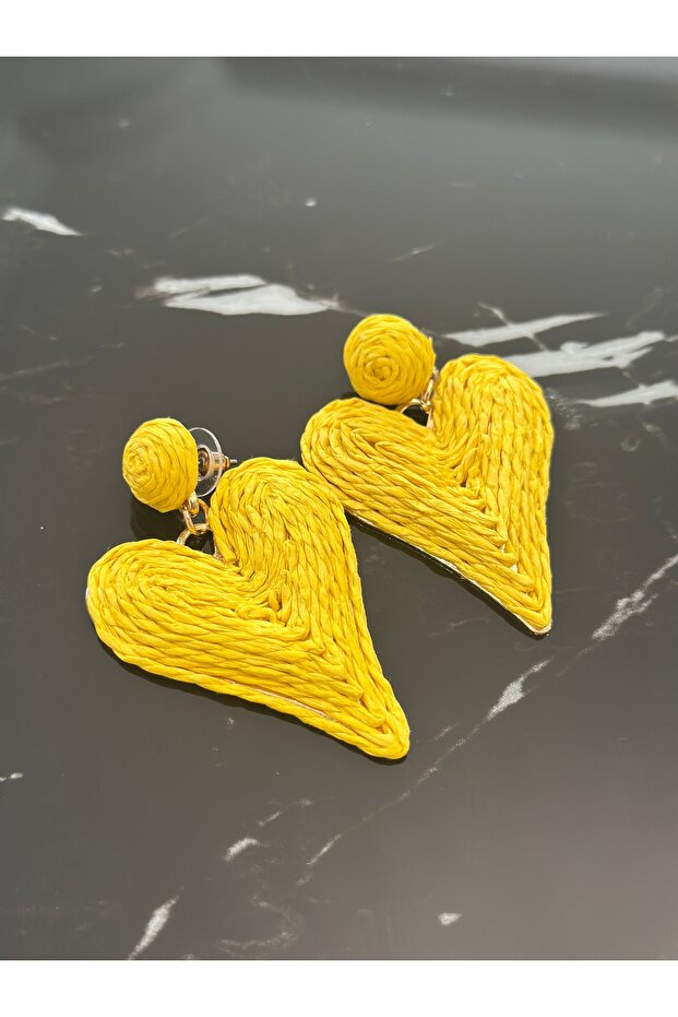 Straw Summer Earrings