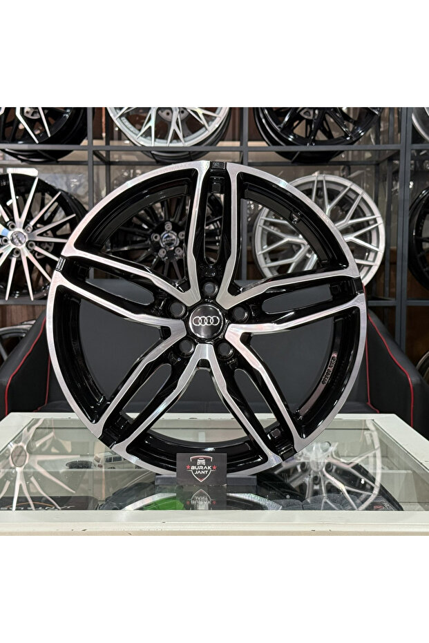 19 İNÇ 5X112 AUDİ RS6 A3 A4 A5 A6 A8 BLACK DİAMON JANT TAKIMI (4ADET) - 1