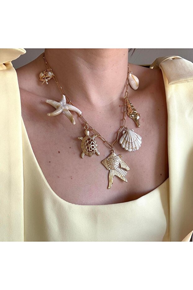 Balık Charmlı Kolye - 1