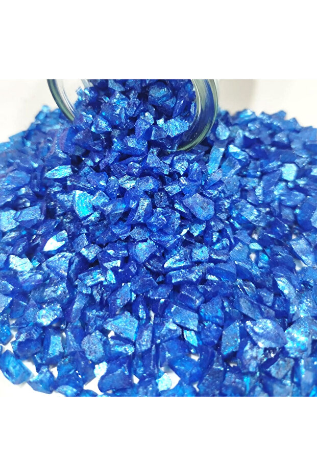 زجاج مكسور حقيقي بسمك 4-8 مم (1 كجم) من Saks Blue