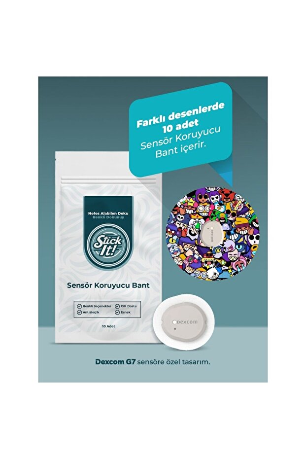 Dexcom G7 Sensör Koruyucu Bant – Star Brawlers - 2