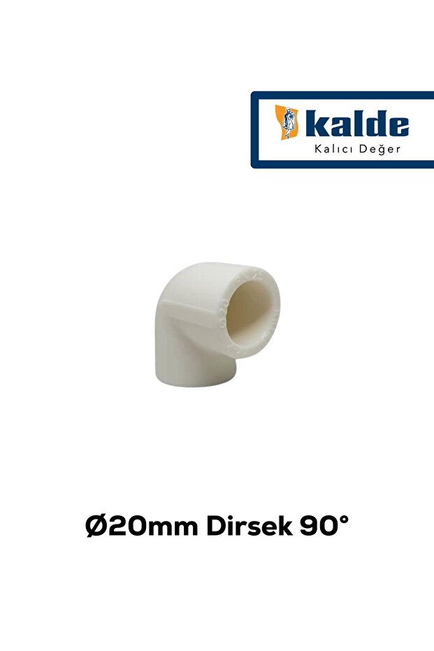 20'lik PPRC Dirsek | 1 Poşet (100 Adet) | Ø20 x 90° (20 mm - 90 Derece) | Temiz Su - 2