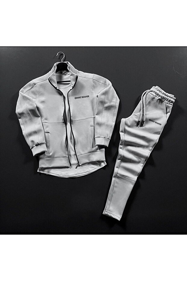 Brooklyn Printed Hooded Tracksuit Set