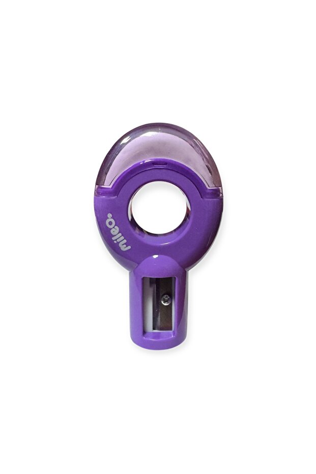 Mileo Happy Loops Pencil Sharpener, with Eraser, 4 Different Color Options - 1