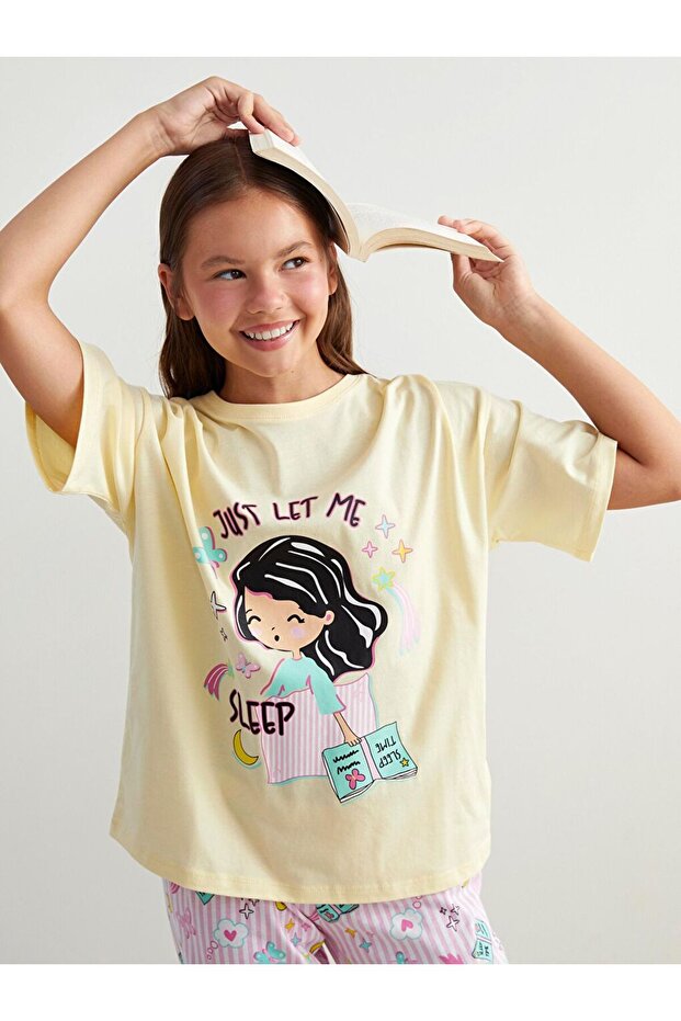 Bisiklet Yaka Kız Çocuk Pijama - 3