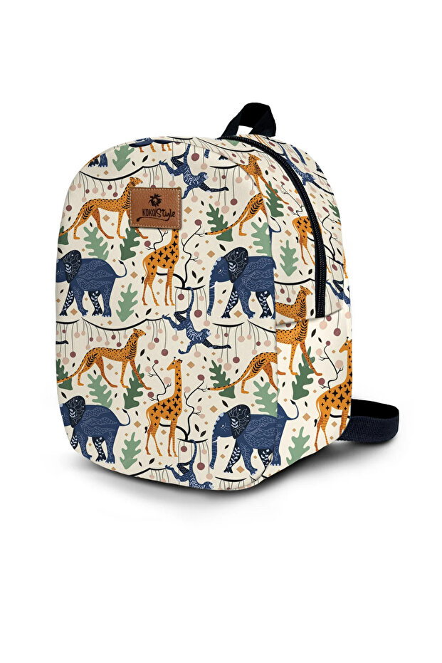 حقيبة حضانة صغيرة الحجم بنمط الغابة المتحركة - 1