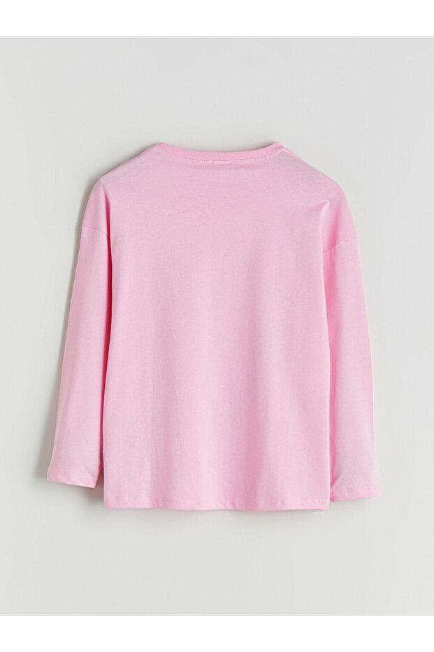 Pembe Bisiklet Yaka Hello Kitty Baskılı Kız Çocuk Pijama Takımı - 4