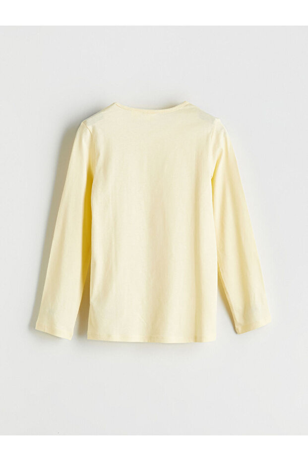 Sari Bisiklet Yaka Tweety Baskılı Kız Çocuk Pijama Takımı - 4
