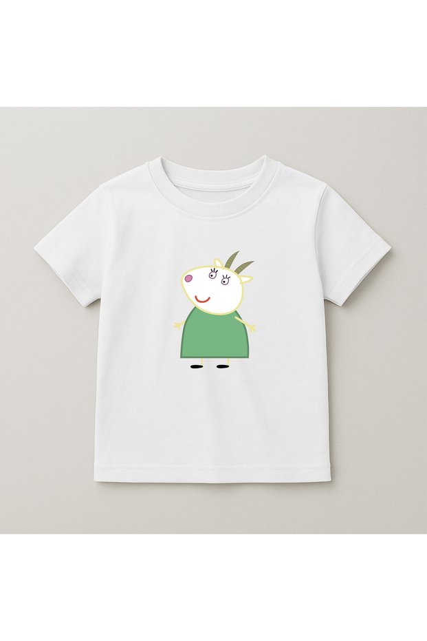 Pig Crew Neck 100% Cotton Printed Short Sleeve Children's and Teenage T-Shirt