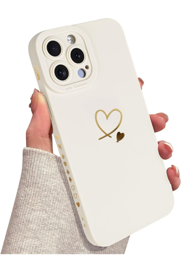 Case compatible with iPhone 15 Pro, anti-shock, thin, elastic, White - 1