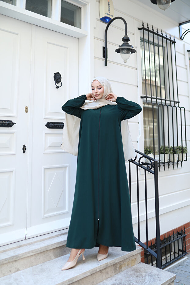 Lalezar Duru أكمام أنيقة من حرير المدينة مع أكمام مطاطية - 2