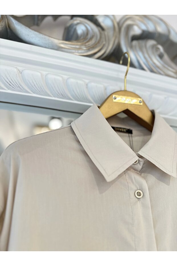 Gömlek - Bej - 8