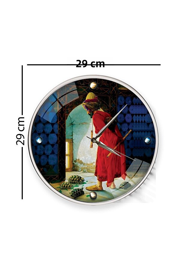 Turtle Trainer Wall Clock - 29 cm - 4