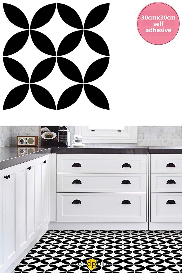 1pc Lvt Floor And Wall Covering Self Adhesive 30cm×30cm Kitchen Bathroom Doorway