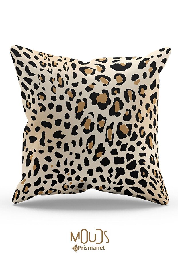 غطاء وسادة رمي فردي مطبوع على الوجهين بنمط الفهد - 2