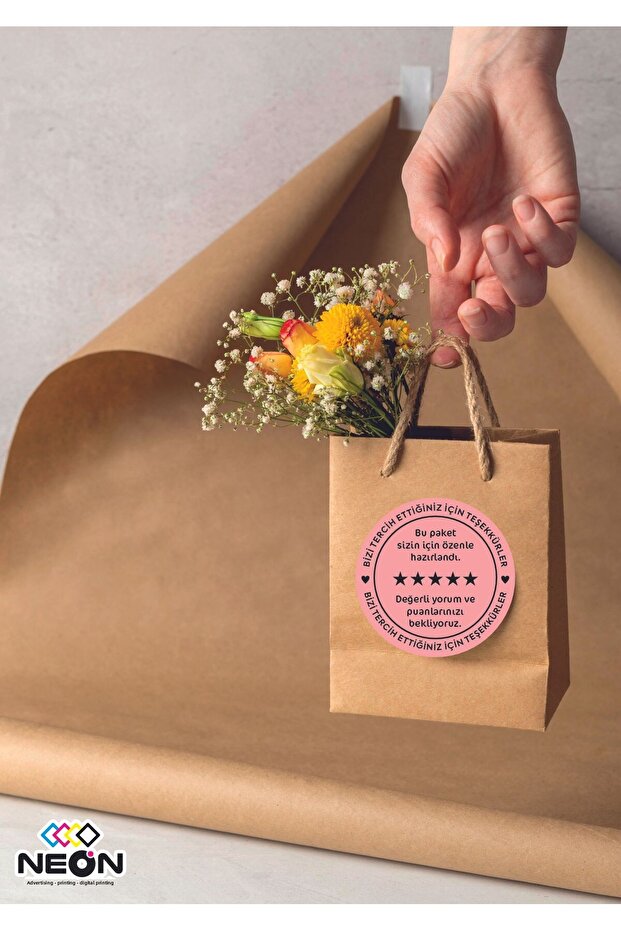 This Package Is Prepared for You - Thank You for Chosing Us - Sticker - 250 Pieces