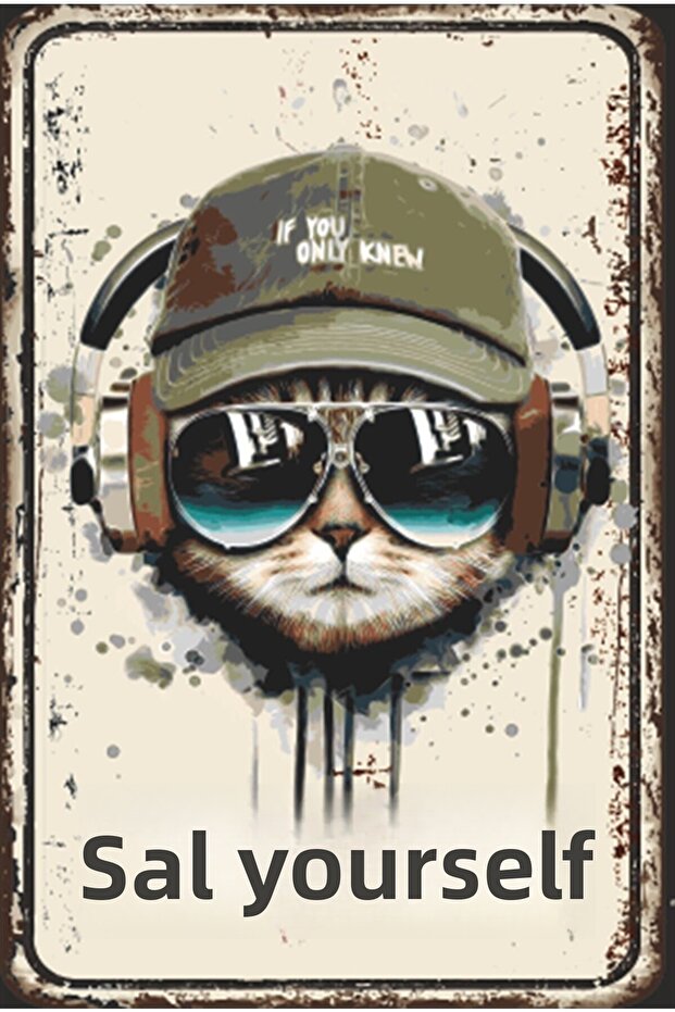 Sal Self Motivational Wall Scripts Retro Wooden Poster