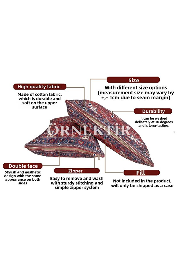 الملونة المرقعة منقوشة وسادة القضية مربع - 3