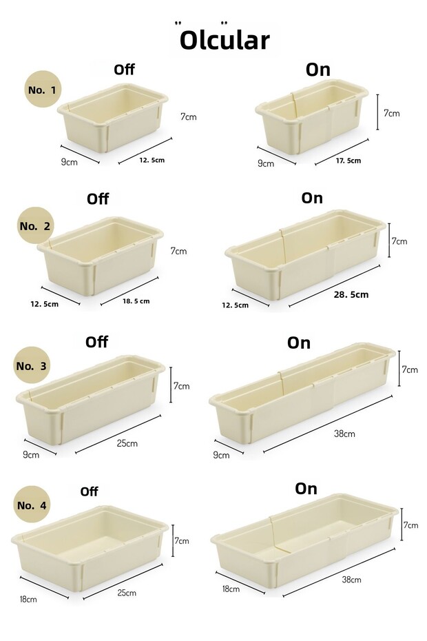 11 Pieces Minimax Adjustable Sliding Glide Drawer Organizer - 2