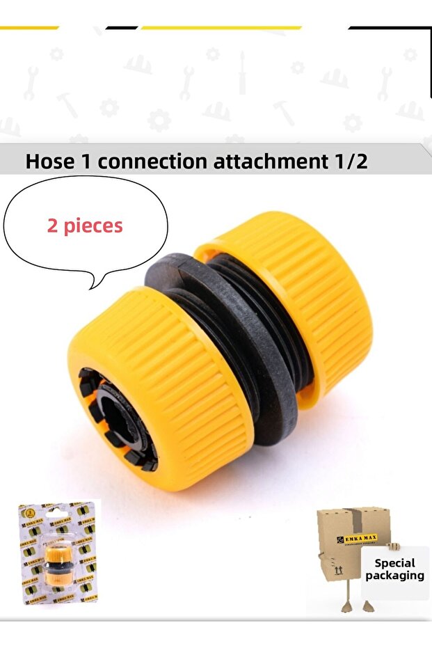 1/2Hose Joint Coupling Attachment 2 Pcs - 1