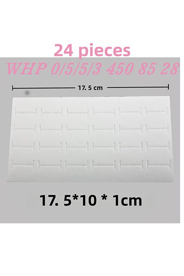 24-Piece Ring Sponge White 17.5 cm X 10 cm X 1.5 cm