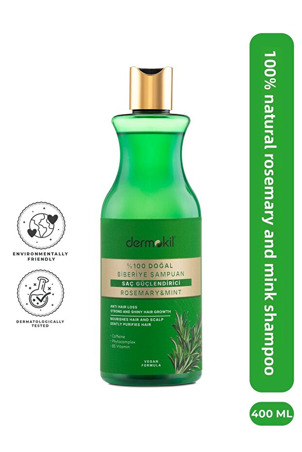 100% Natural Rosemary Hair Strengthening Shampoo 400 ml