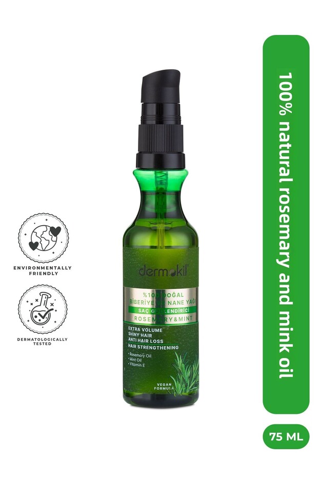 100% Natural Hair Strengthening Rosemary and Mint Oil 75 ml