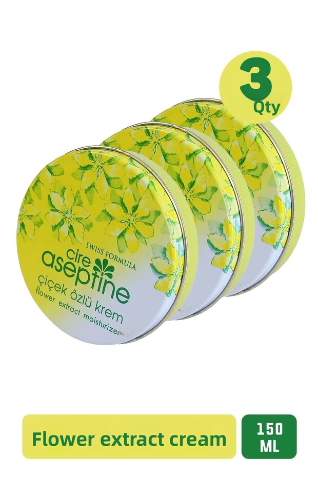 Flower Essence Cream Classic Tin Box 150 ml 3 Pieces