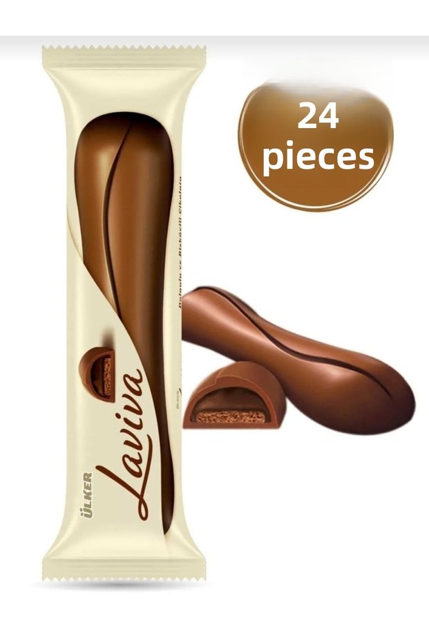 Laviva 35g x 24-Pack – Biscuit Milk Chocolate Flavor Combined