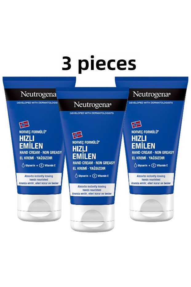 Fast Absorbing Hand Cream 75 ml * 3 Pcs