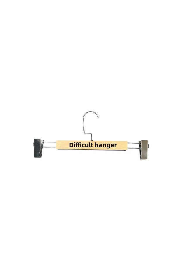 Wooden Hanger Natural Color Clothes Pegs for Pants, Skirts, Clothes Hanger Luxury Pants Hanger 12 Pieces