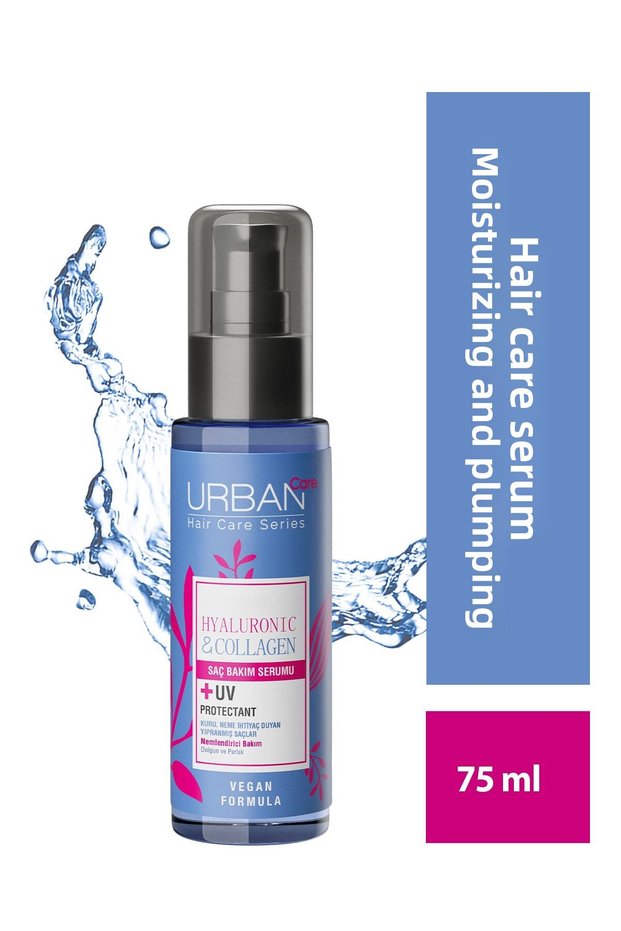 Hyaluronic Acid & Collagen Special Hair Care Serum for Dry and Lifeless Hair - 75ml - Uv Protection