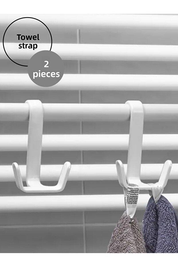 2 Pieces Towel Rail Shower Cabin Hanger, Honeycomb Bathroom Kitchen Hook Towel Robe Hanger