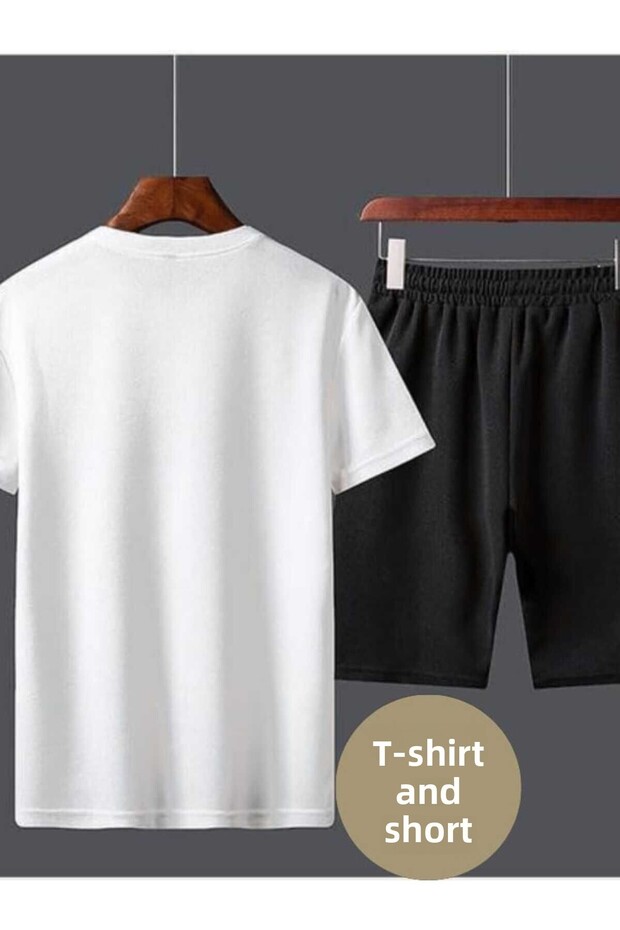 Men's Comfortable Fit Oversize Bottom Top Shorts Set