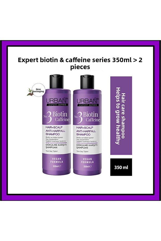 Expert Biotin & Caffeine Shampoo Series 2 X 350ml