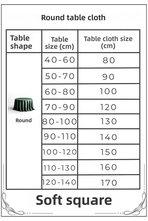 Gingham Round Large Square Tablecloth - 5