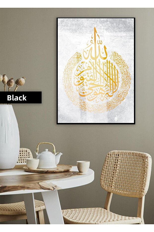 هاريكابيريف | نموذج ديني من GOLD AYETEL KURSI | طاولة زجاجية مقوية بإطار واحد عمودي