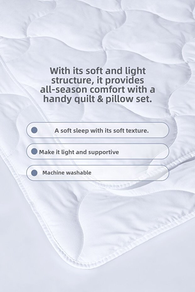Handy Roll Pack Single Pillow & Quilt Set - 3